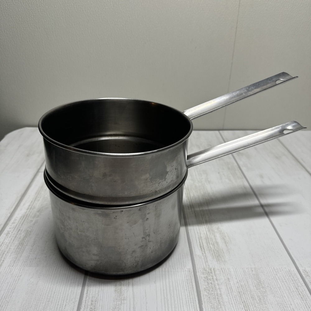 Vintage Lewis 1927 Stainless Ware Double Boiler